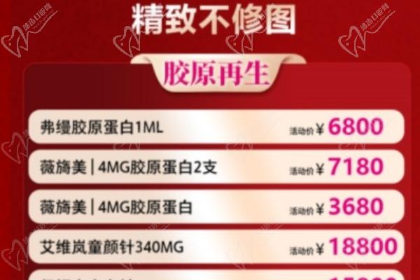 美眼價格表